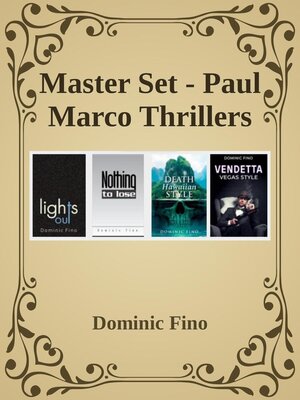 cover image of Master Set--Paul Marco Thrillers